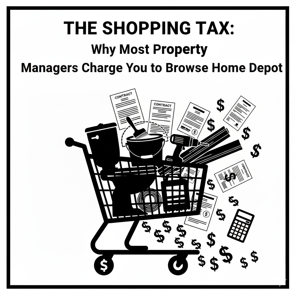 The Shopping Tax: Why Most Property Managers Charge You to Browse Home Depot